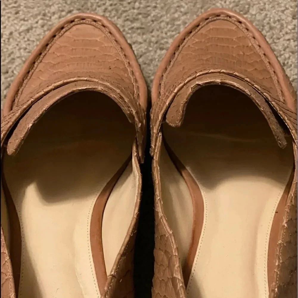 ALEXANDRE BIRMAN python leather tan loafers. - Picture 5 of 10